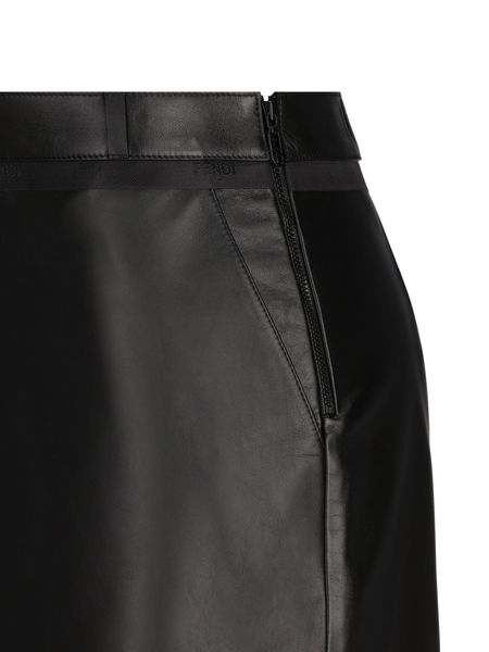 FENDI Leather Mini Skirt for Women