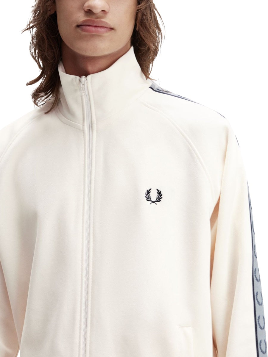 FRED PERRY Track Jacket with Contrasting Webbing - Size L