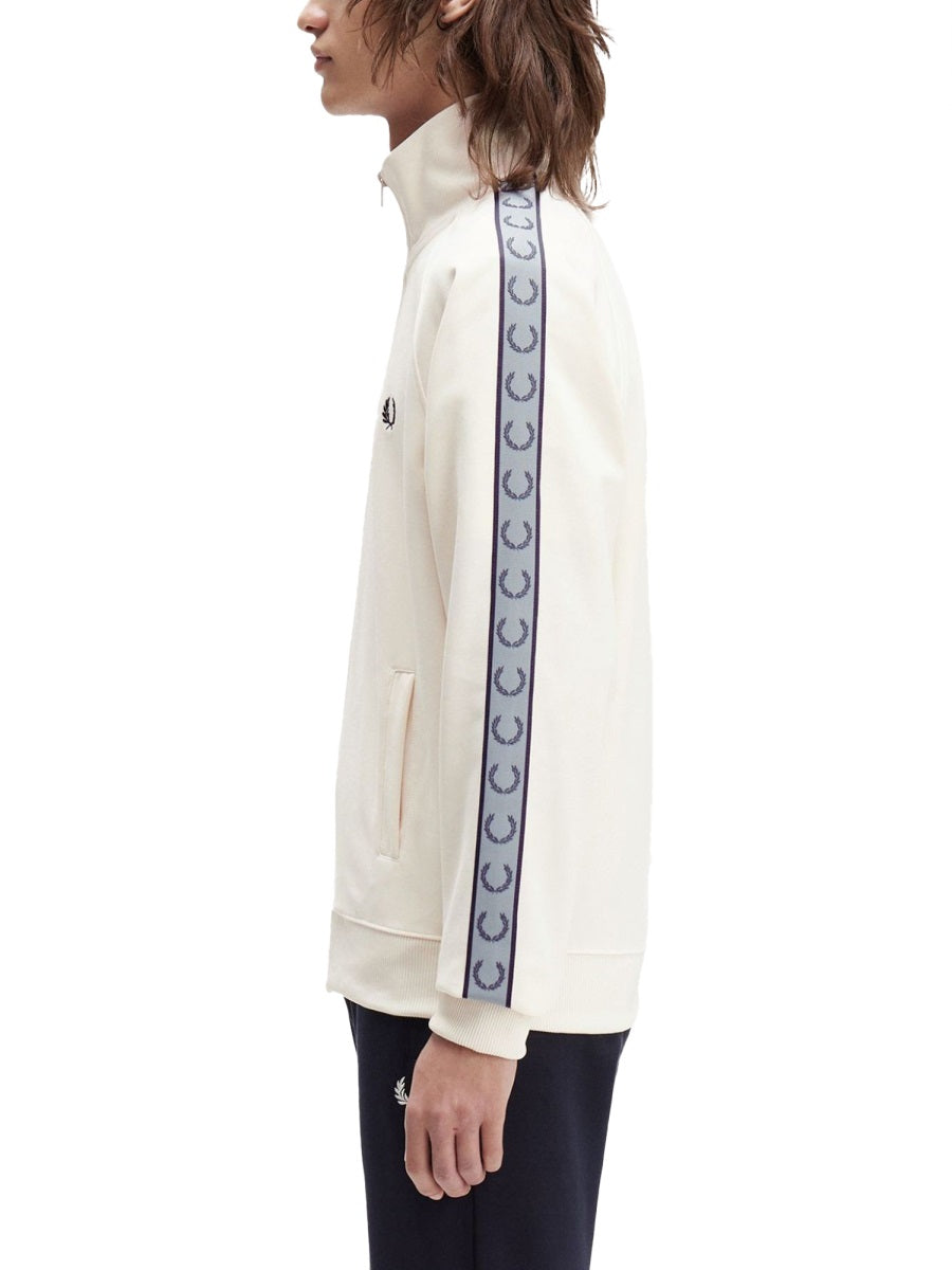 FRED PERRY Track Jacket with Contrasting Webbing - Size L