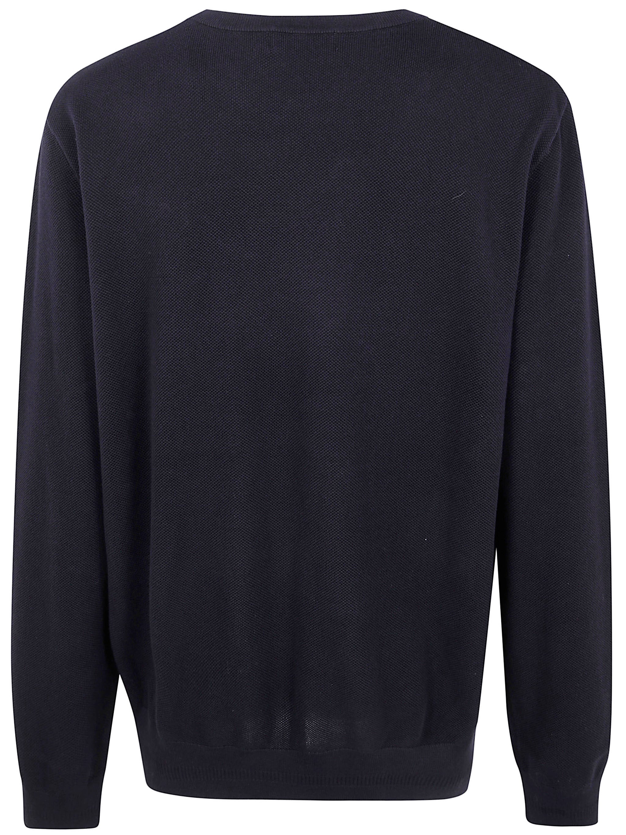 FRED PERRY Pique Sweater with Logo - Size L