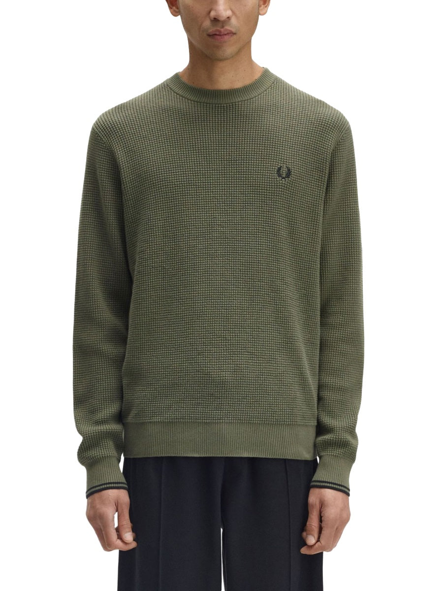 FRED PERRY Knit with Embossed Work for Men - FW25 Collection