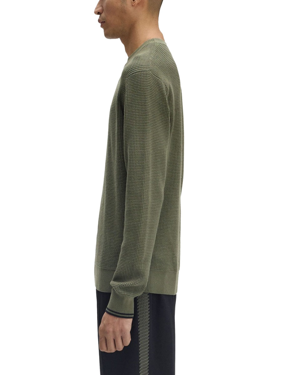 FRED PERRY Knit with Embossed Work for Men - FW25 Collection