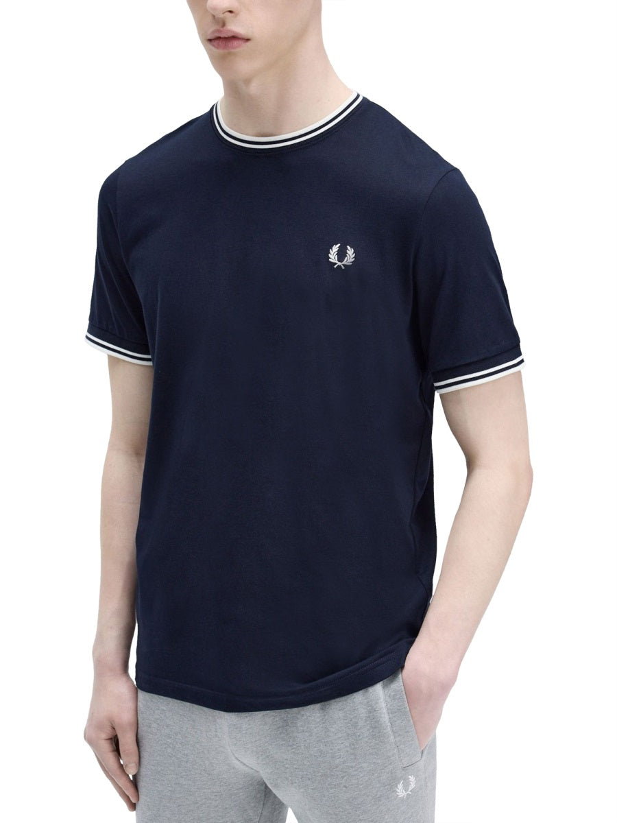 FRED PERRY Double Stripe T-Shirt for Men