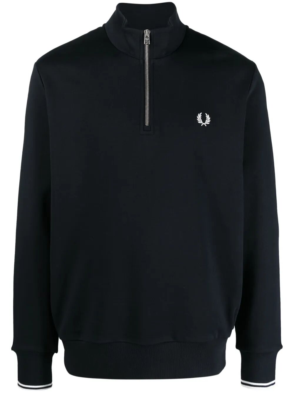 FRED PERRY Half Zipper Sweatshirt for Men - Size L