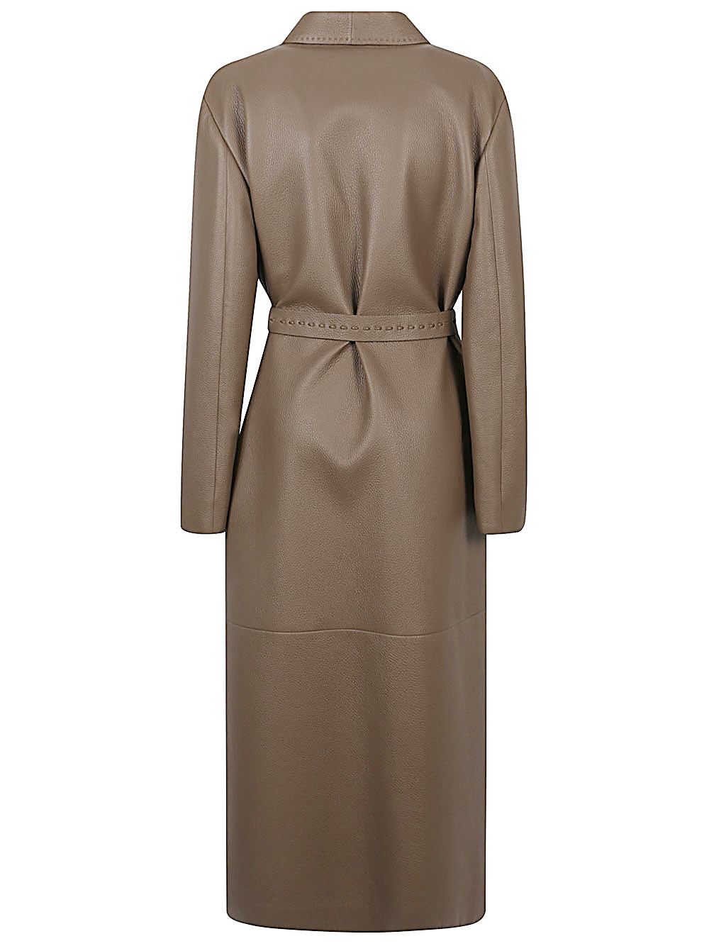 FENDI Long Wrap Jacket with Scarf Collar