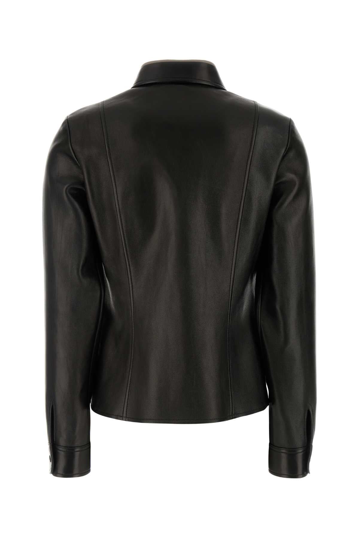 FENDI Nappa Leather Shirt for Women, FW24