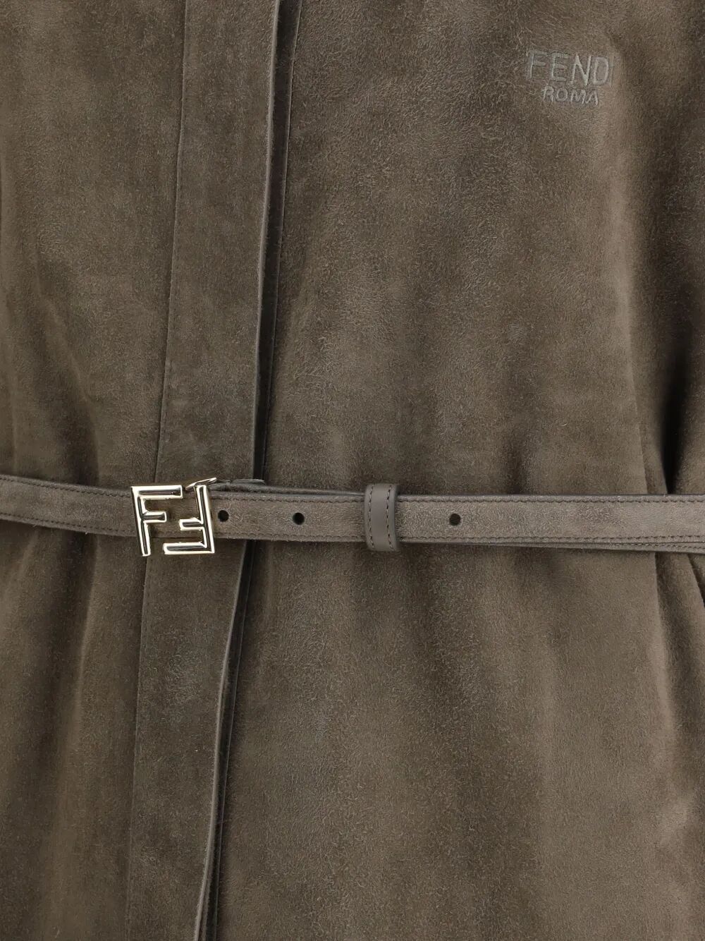 FENDI Suede Shirt with Belt for Women