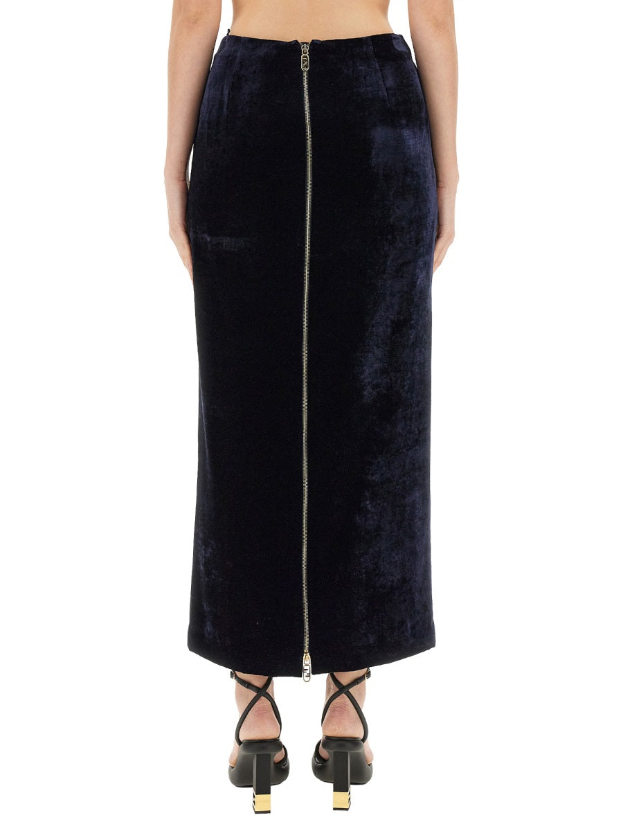 FENDI Slim Fit Long Skirt - Size 40