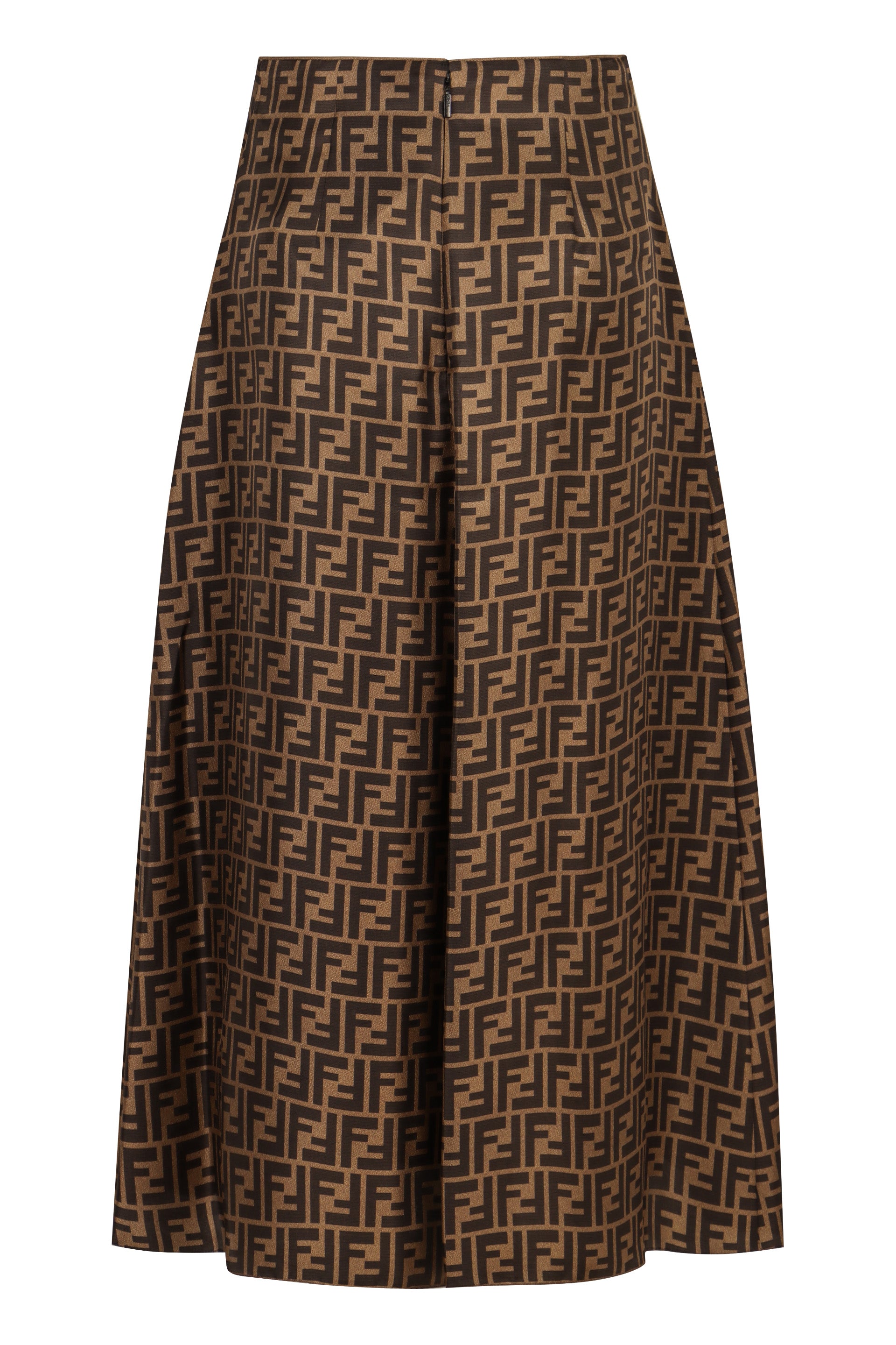 FENDI Embroidered Silk Mini Skirt