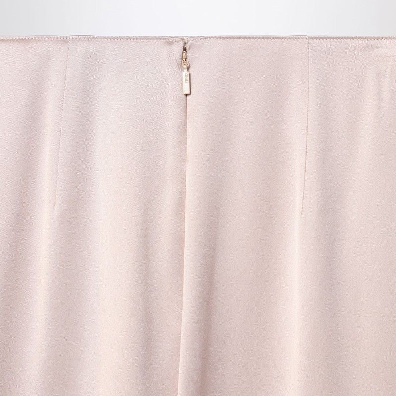 FENDI Silk Satin Flared Mini Skirt