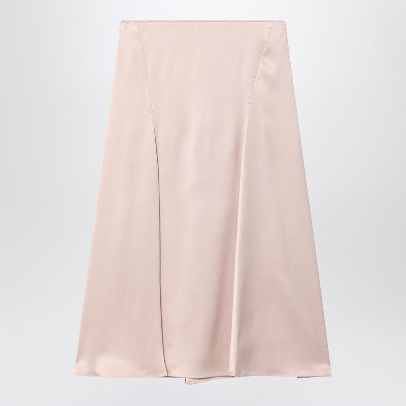FENDI Silk Satin Flared Mini Skirt