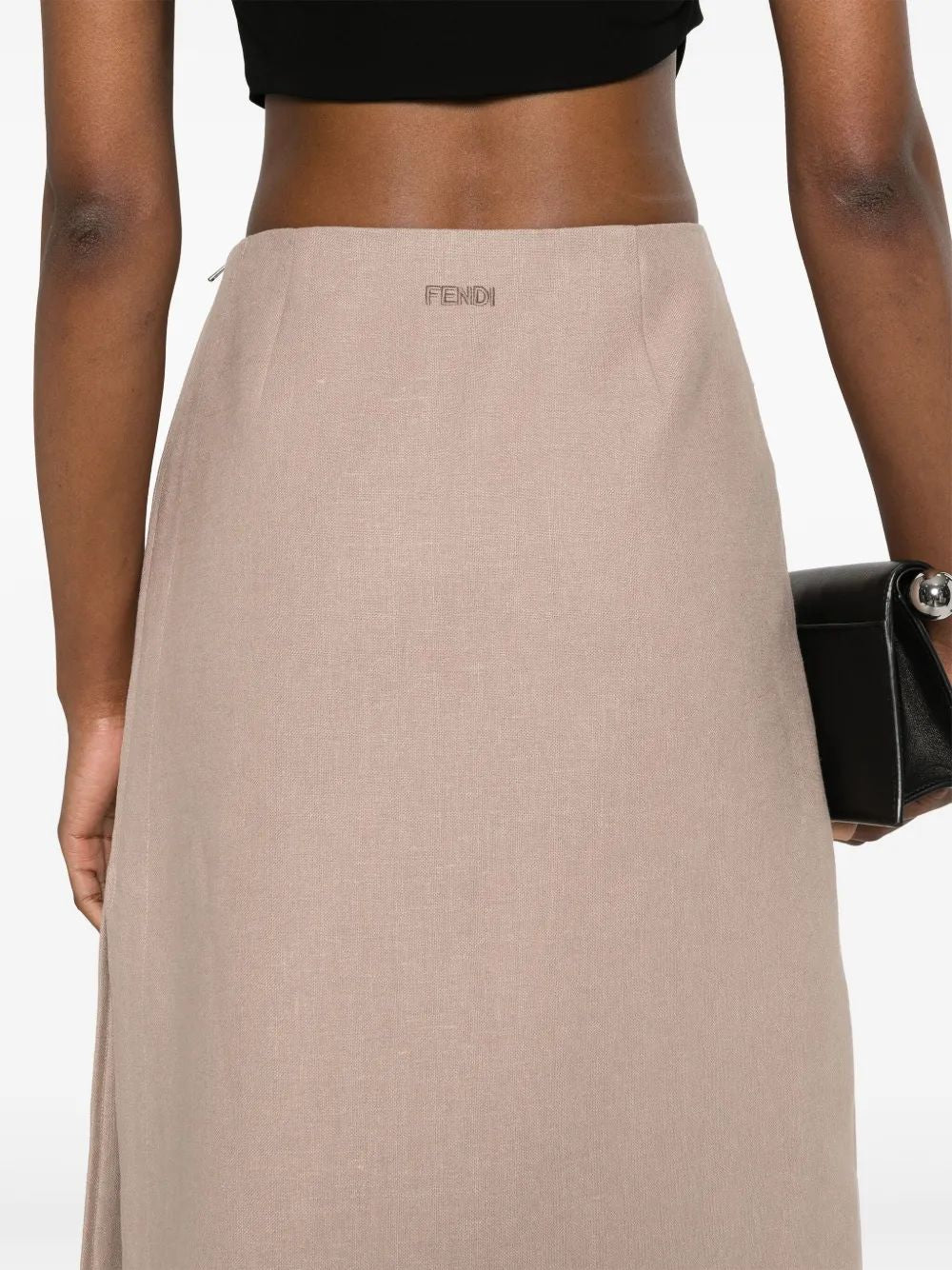 FENDI Waxed Linen Skirt - Size 40