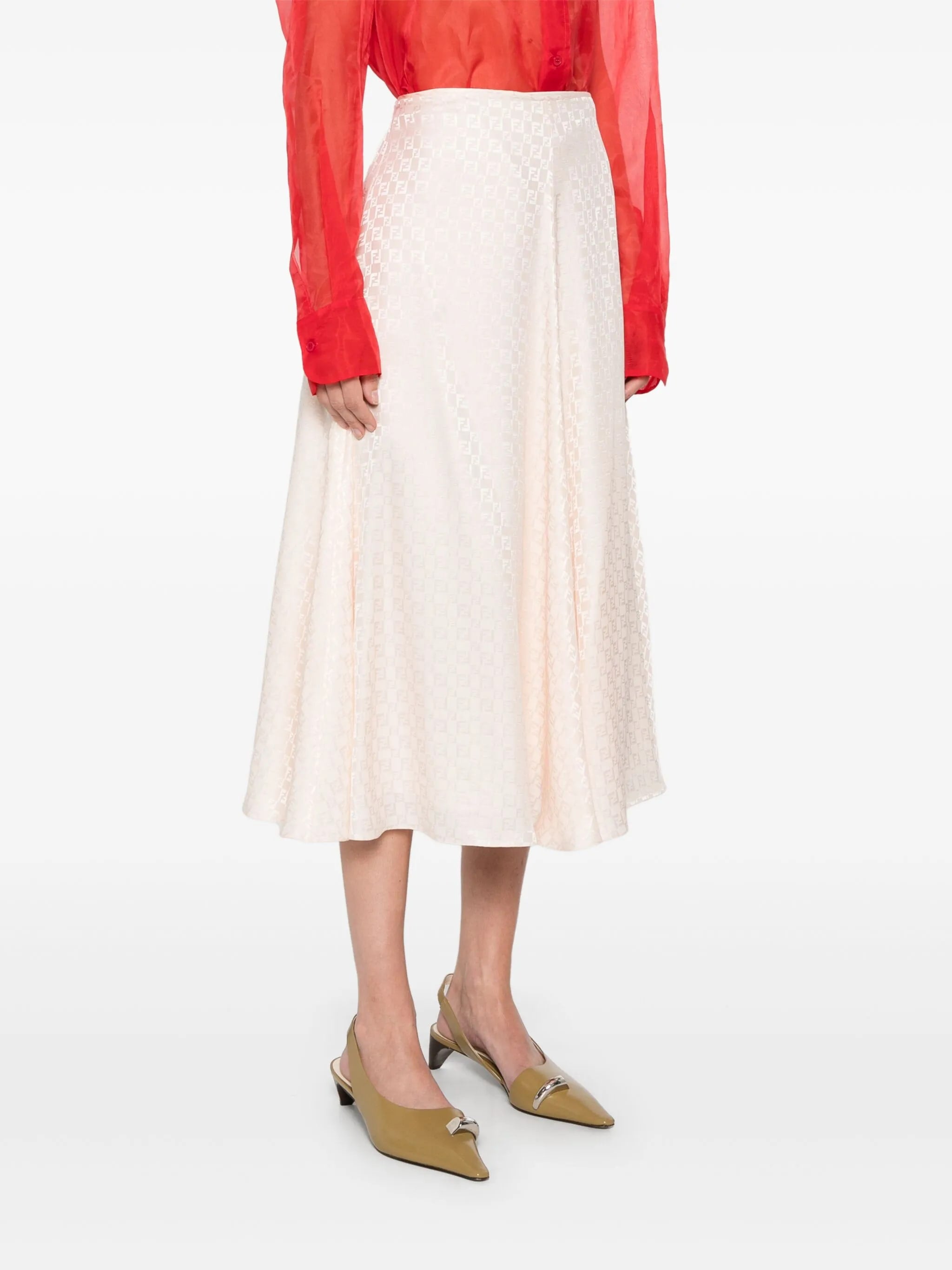 FENDI Silk Skirt for Women - FW25 Collection