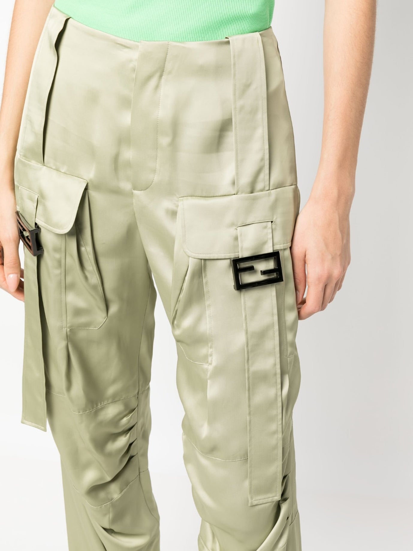 FENDI Viscose Trousers for Women - FW25 Collection