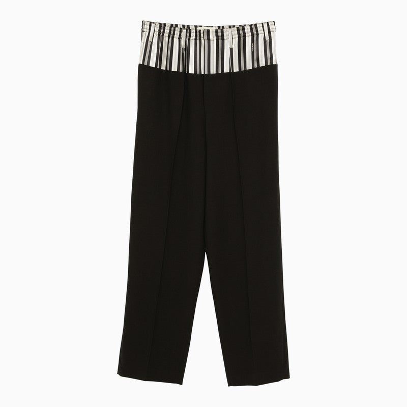 FENDI Wool Blend High-Waisted Pants