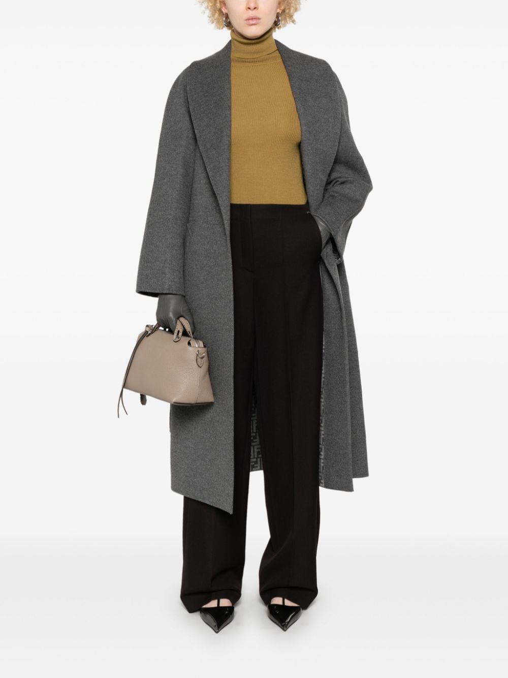 FENDI Wide Leg Wool Trousers for Women