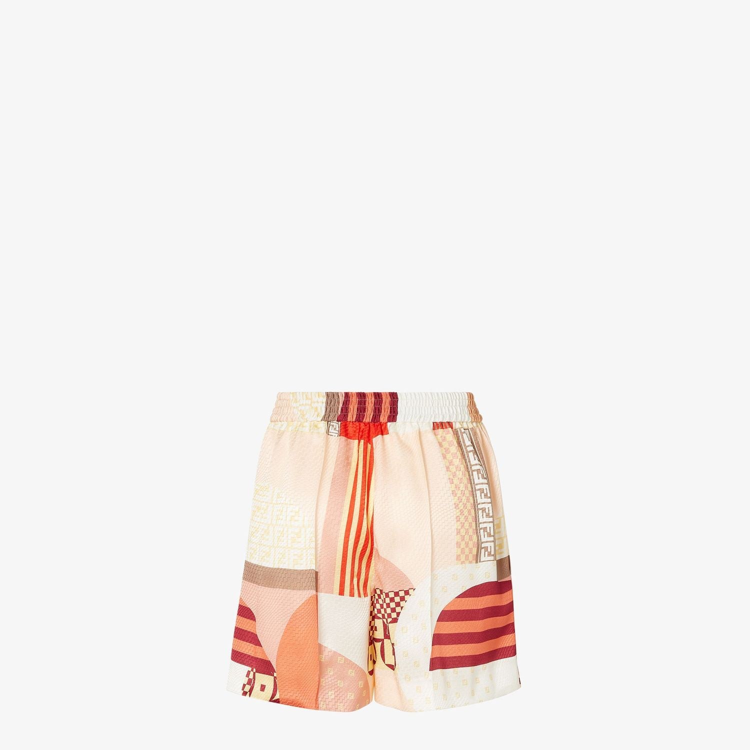 FENDI Printed Crepe Satin Mini Shorts for Women