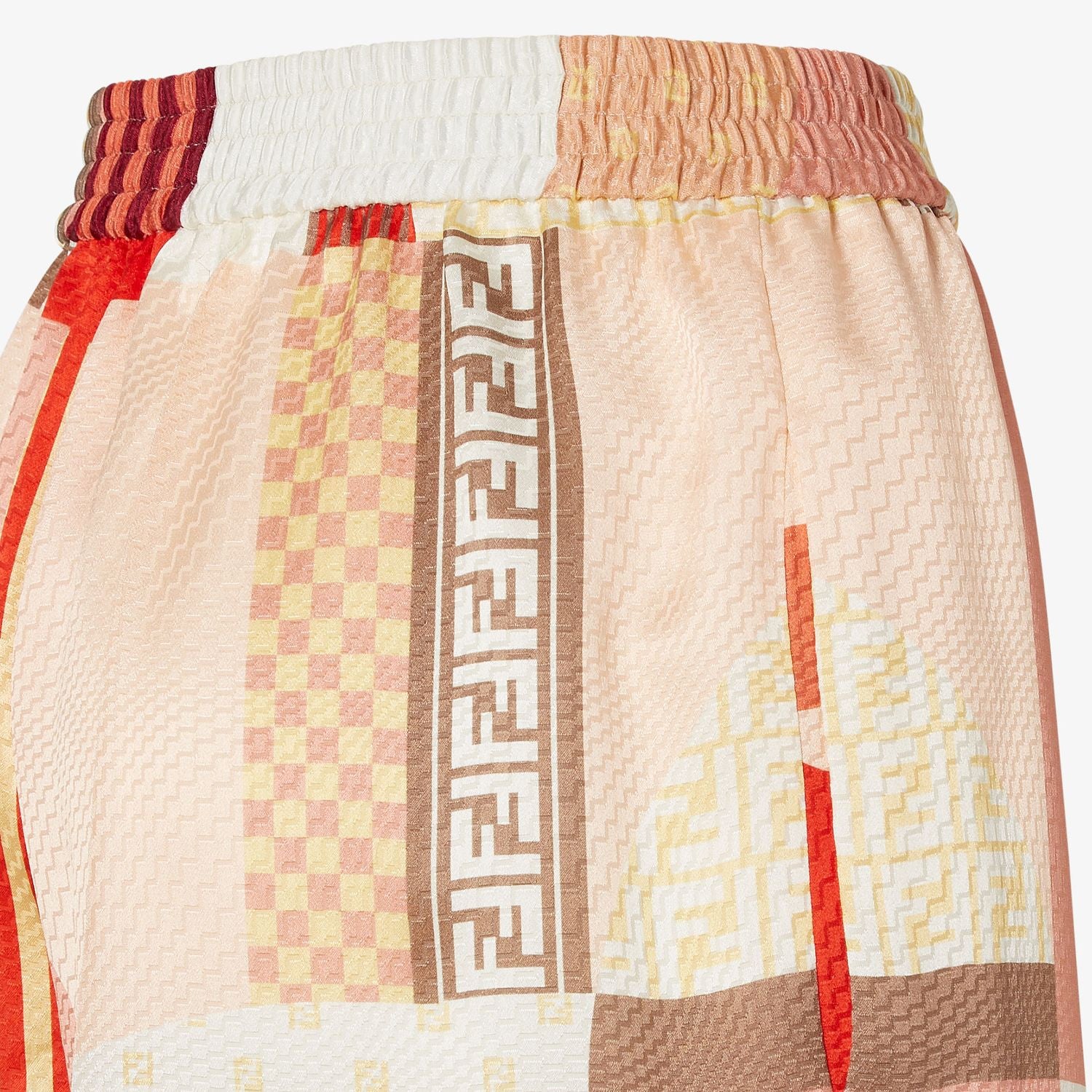FENDI Silk Patchwork Mini Shorts - Size 38