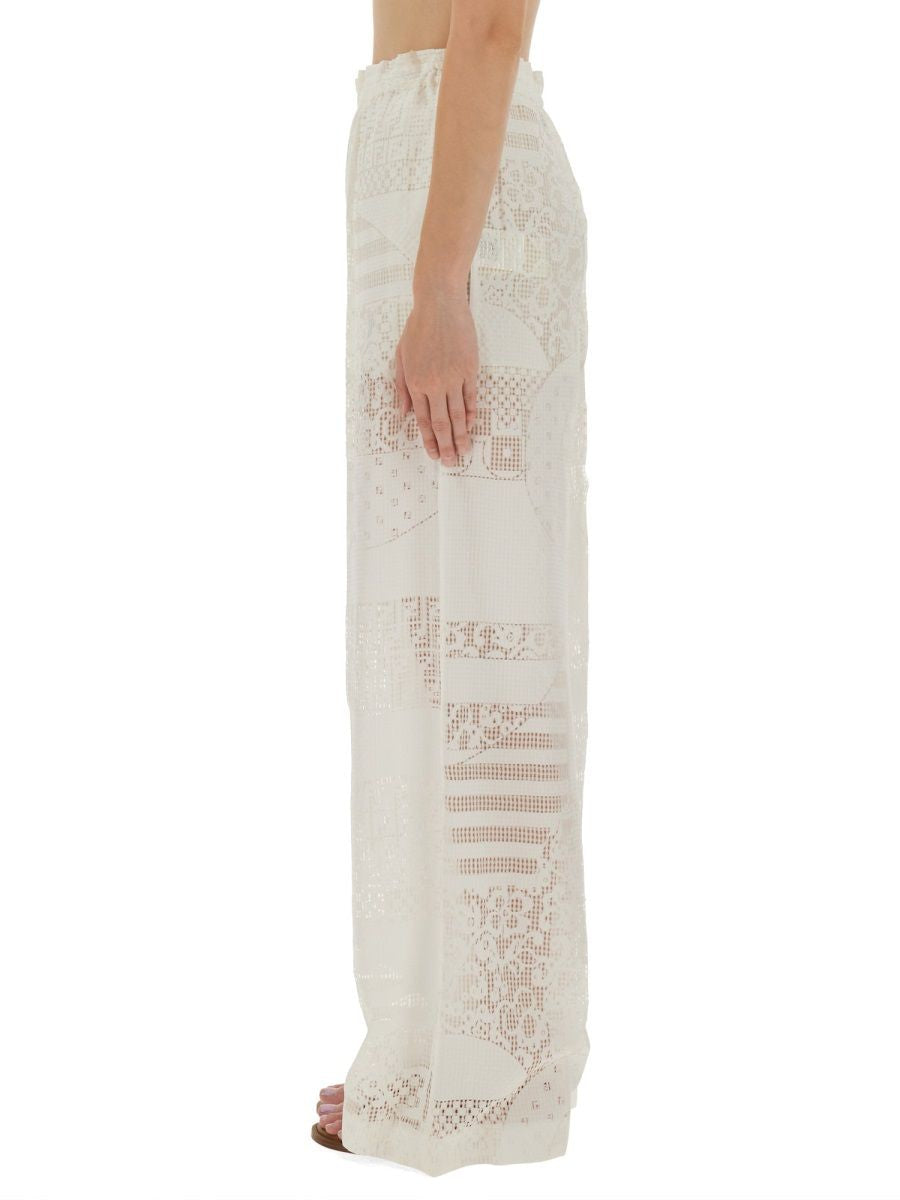 FENDI Luxurious Viscose Silk Trousers for Women