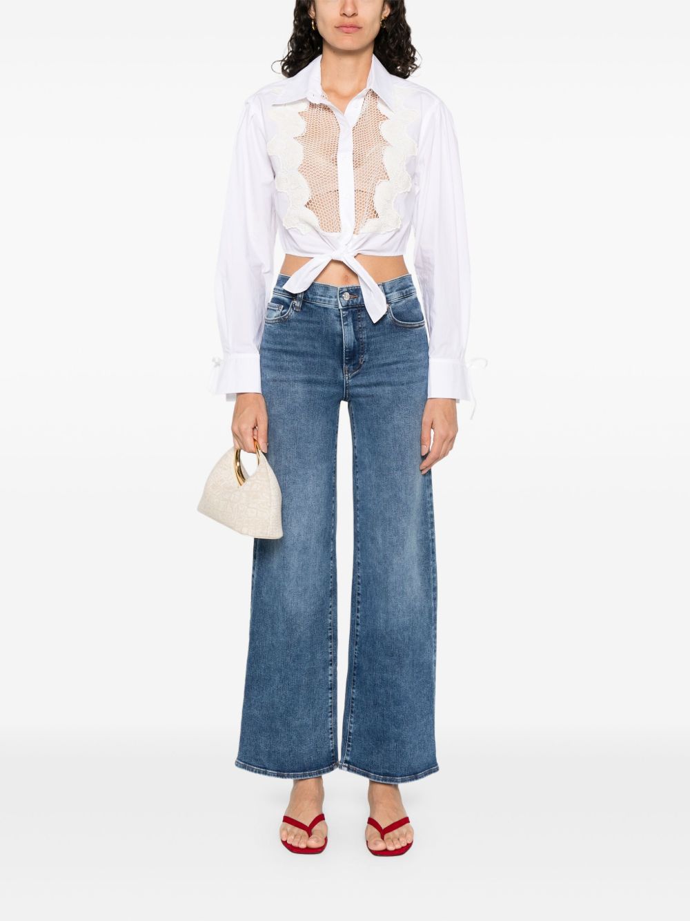 FRAME High Waist Wide Leg Jeans - Size 26