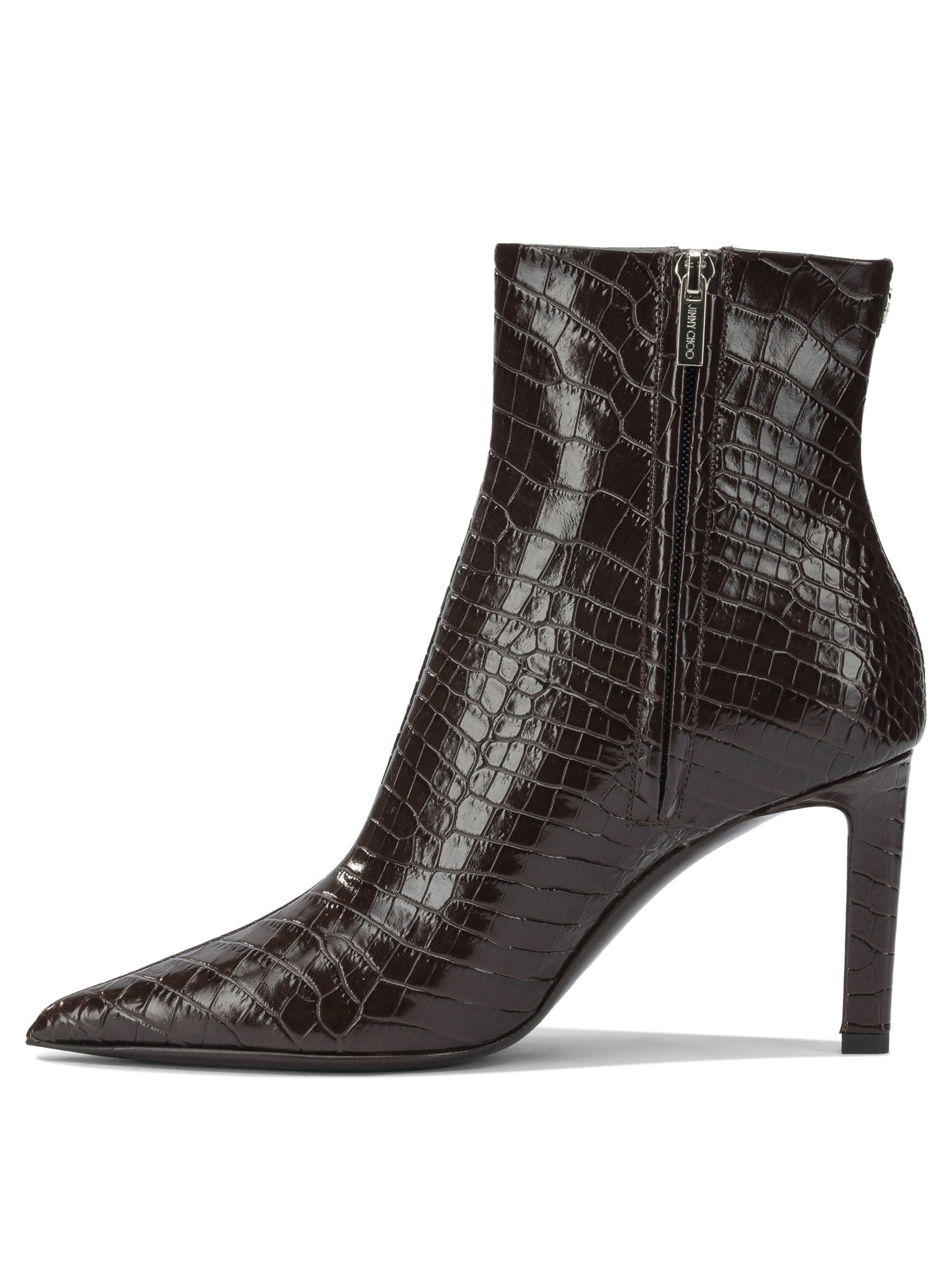 JIMMY CHOO High Zippered Ankle Boots 85MM for Women