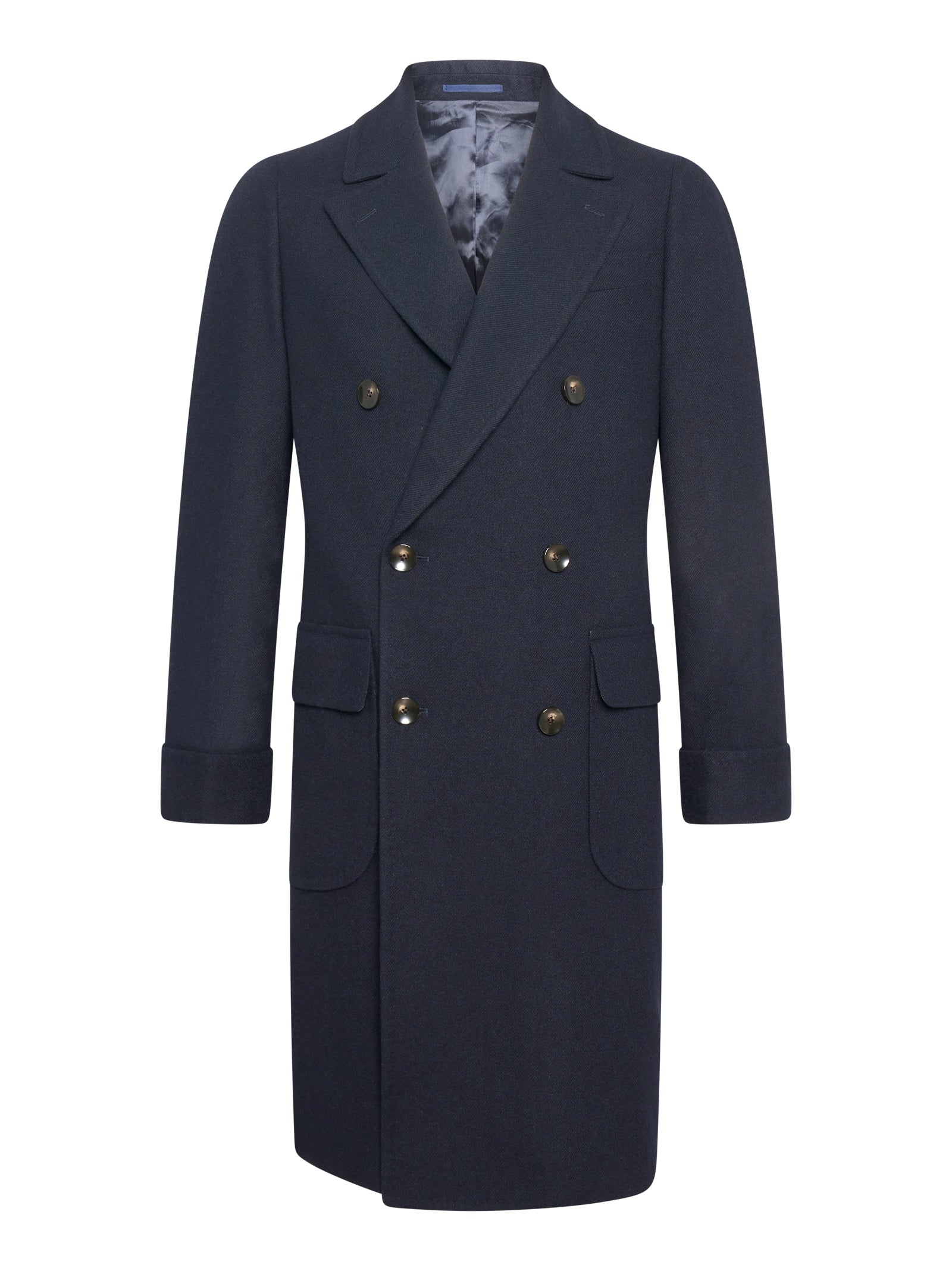 Franzese Collection Men's Wool Loden Coat with Back Martingale - FW25
