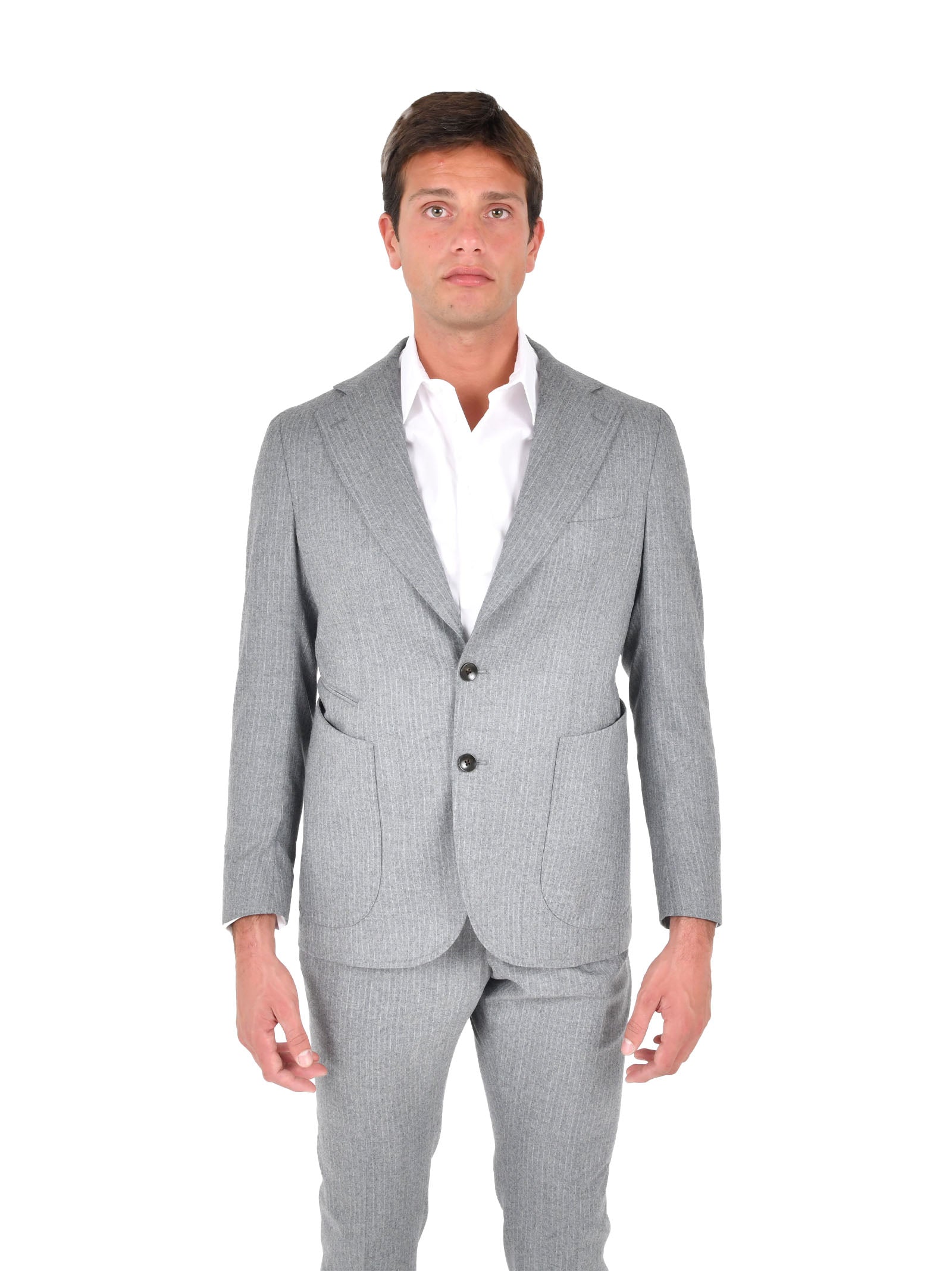 FRANZESE COLLECTION Tailored Pinstriped Suit for Men