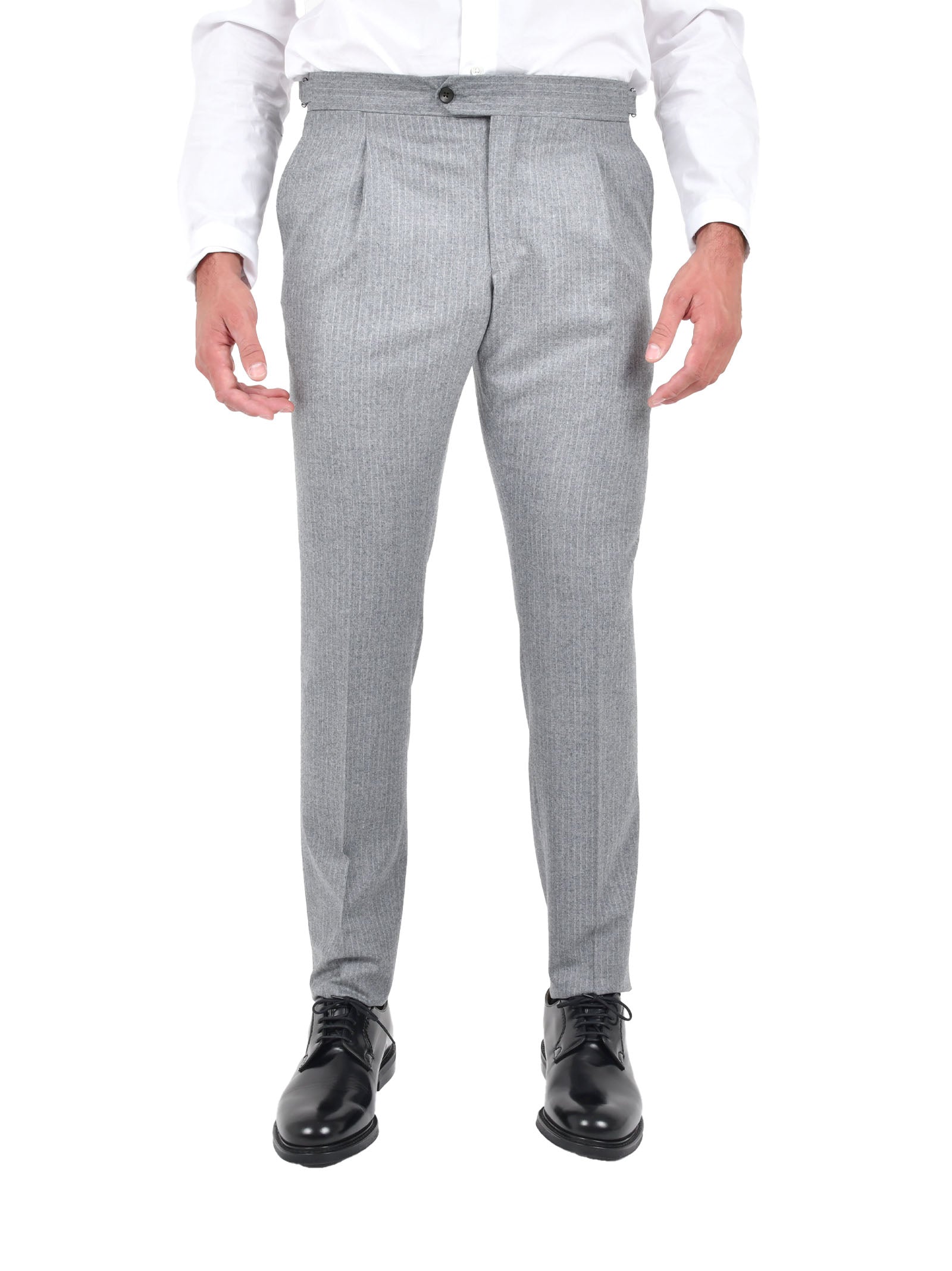 FRANZESE COLLECTION Tailored Pinstriped Suit for Men
