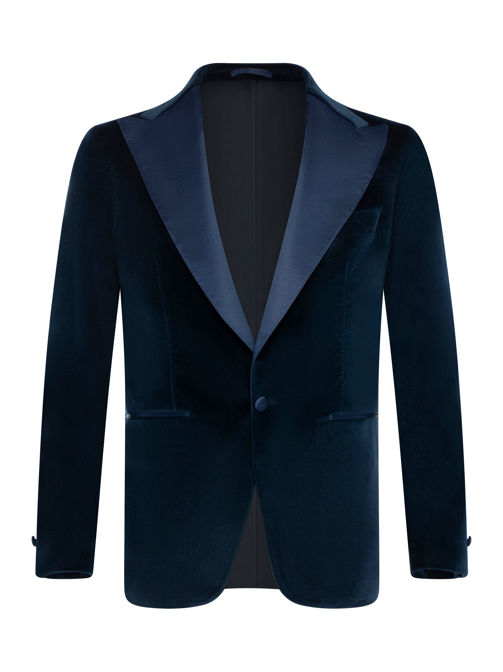 FRANZESE COLLECTION Elegant Single-Breasted Velvet Jacket for Men