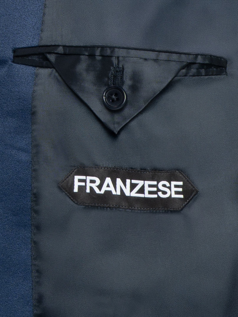 FRANZESE COLLECTION Elegant Single-Breasted Velvet Jacket for Men