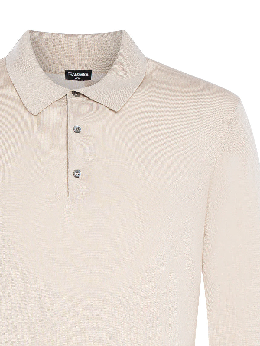 FRANZESE COLLECTION Three-Button Polo Sweater for Men