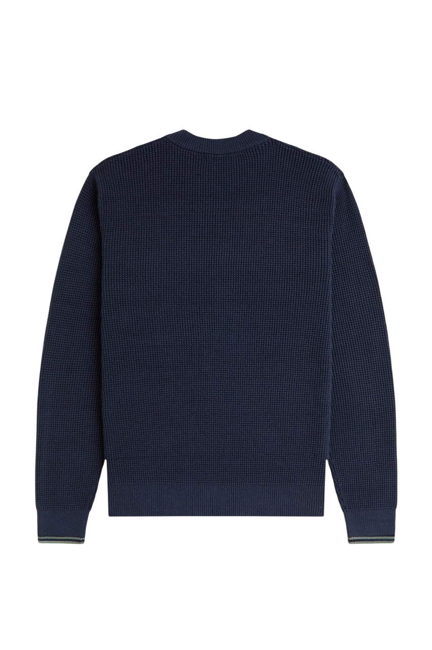 FRED PERRY Classic Fit Crew Neck Sweater for Men