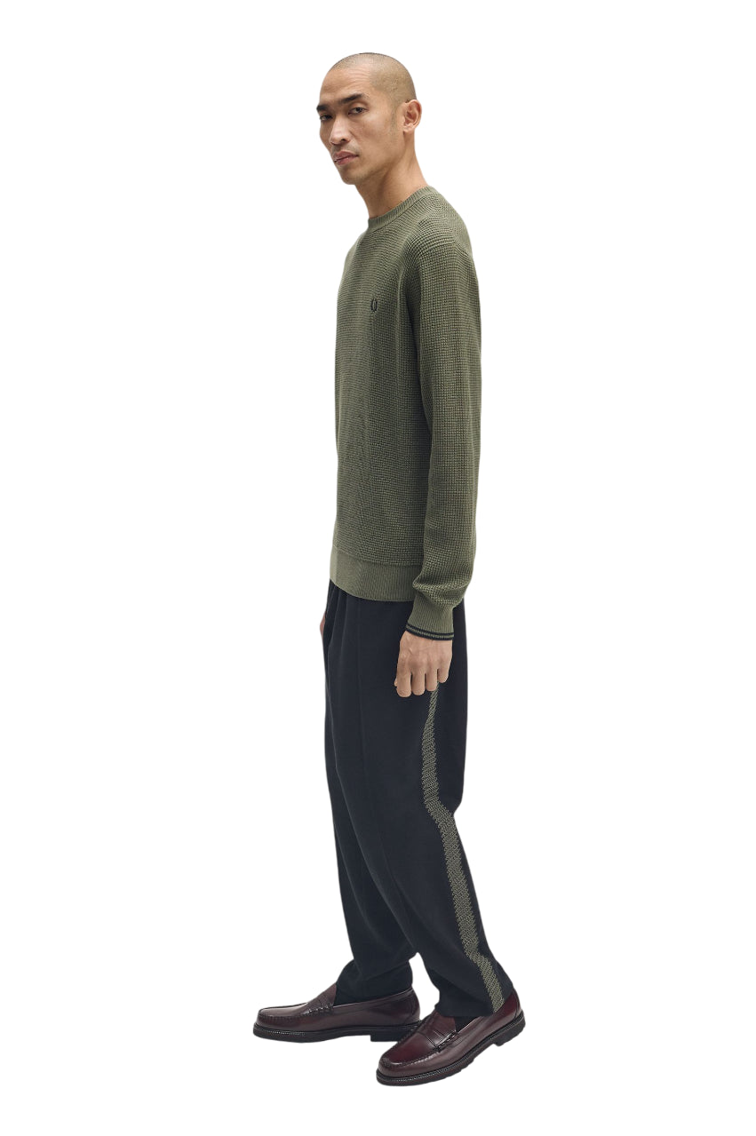 FRED PERRY Classic Fit Crew Neck Sweater for Men - Fall Winter 25/26