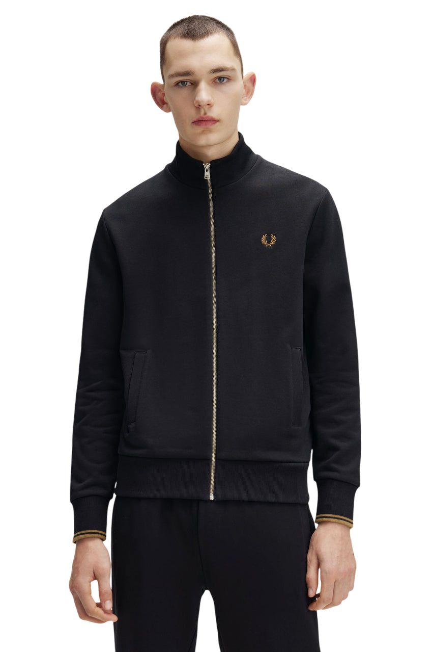 FRED PERRY Regular Fit Zip-Up Sweatshirt for Men - FW25