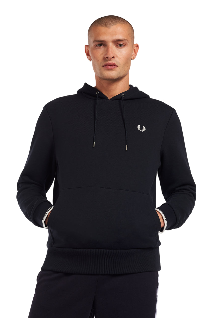 FRED PERRY Classic Regular Fit Hoodie with Unique Cuffs - Size M