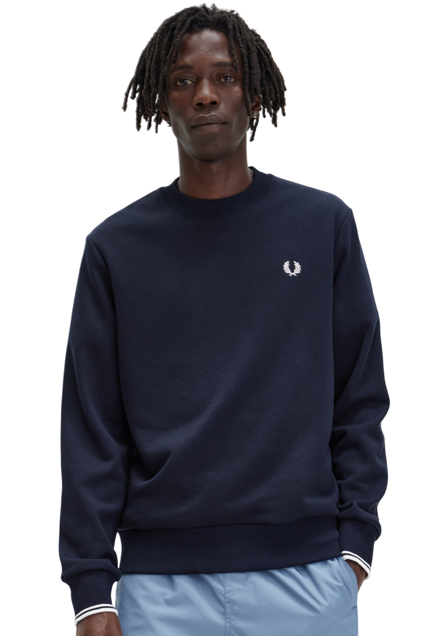 FRED PERRY Crew-Neck Hoodie
