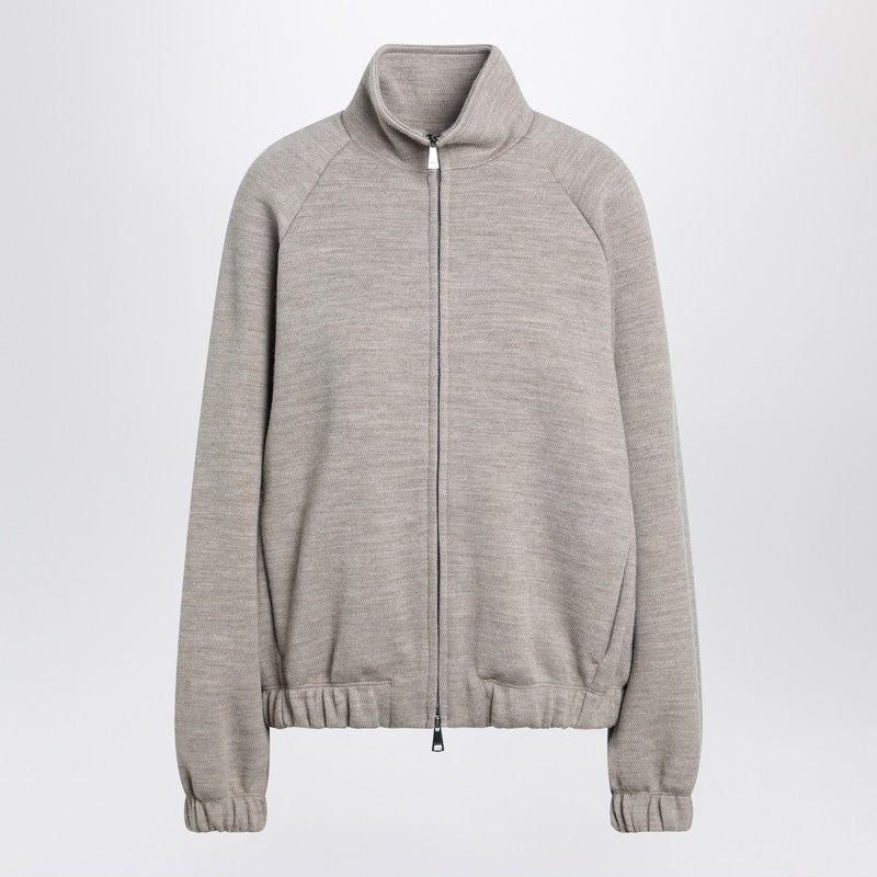MAX MARA Zip-Up Sweatshirt with High Collar for Women - FW25