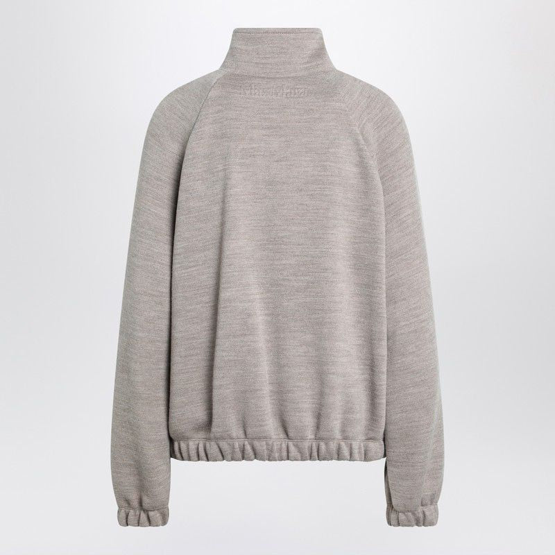 MAX MARA Zip-Up Sweatshirt with High Collar for Women - FW25
