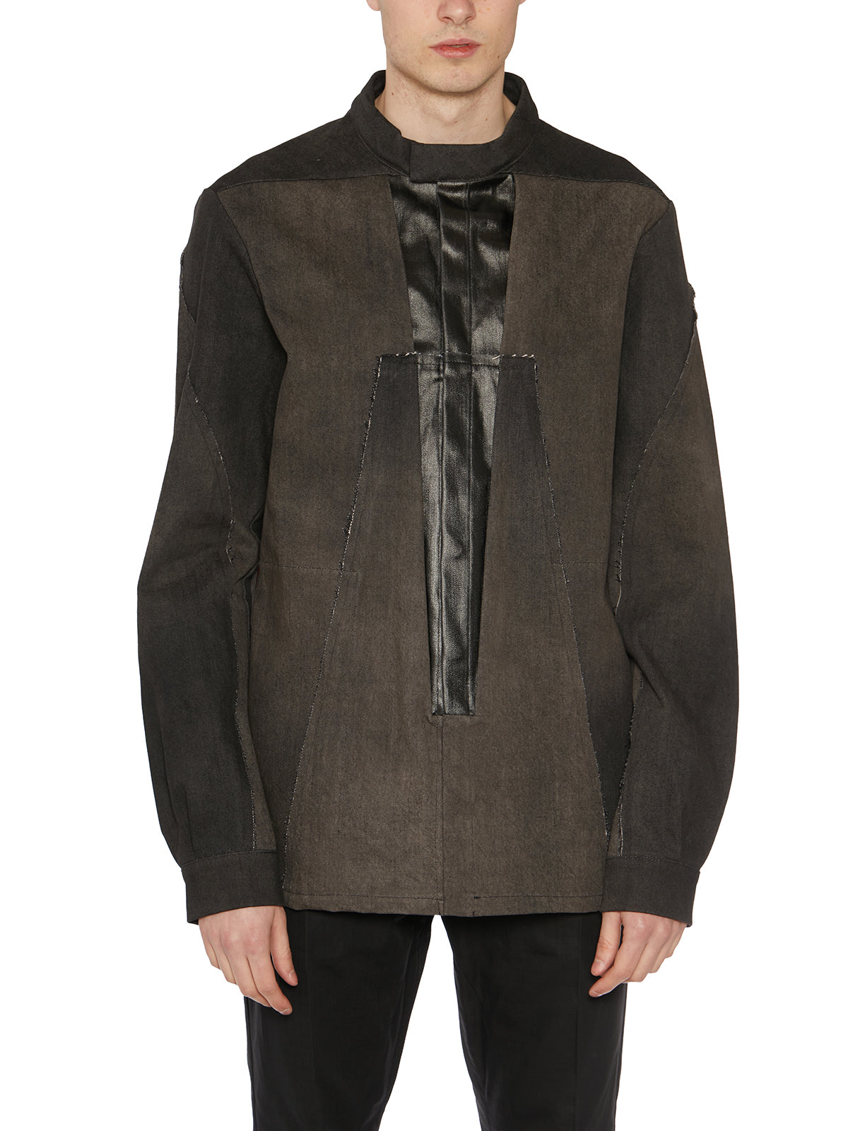 RICK OWENS Denim Splintered Outhershirt Jacket - Size 48