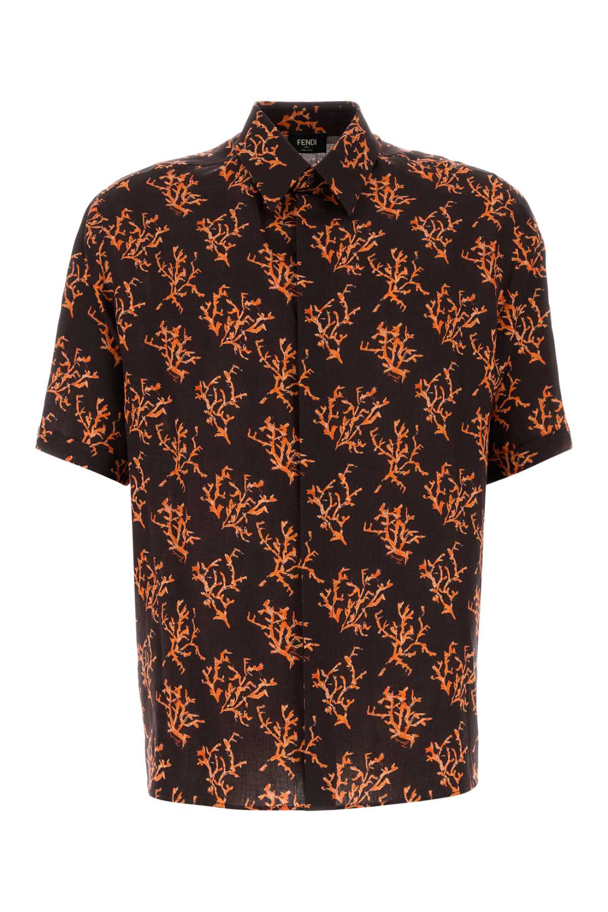 FENDI Printed Linen Shirt for Men - SS25 Collection