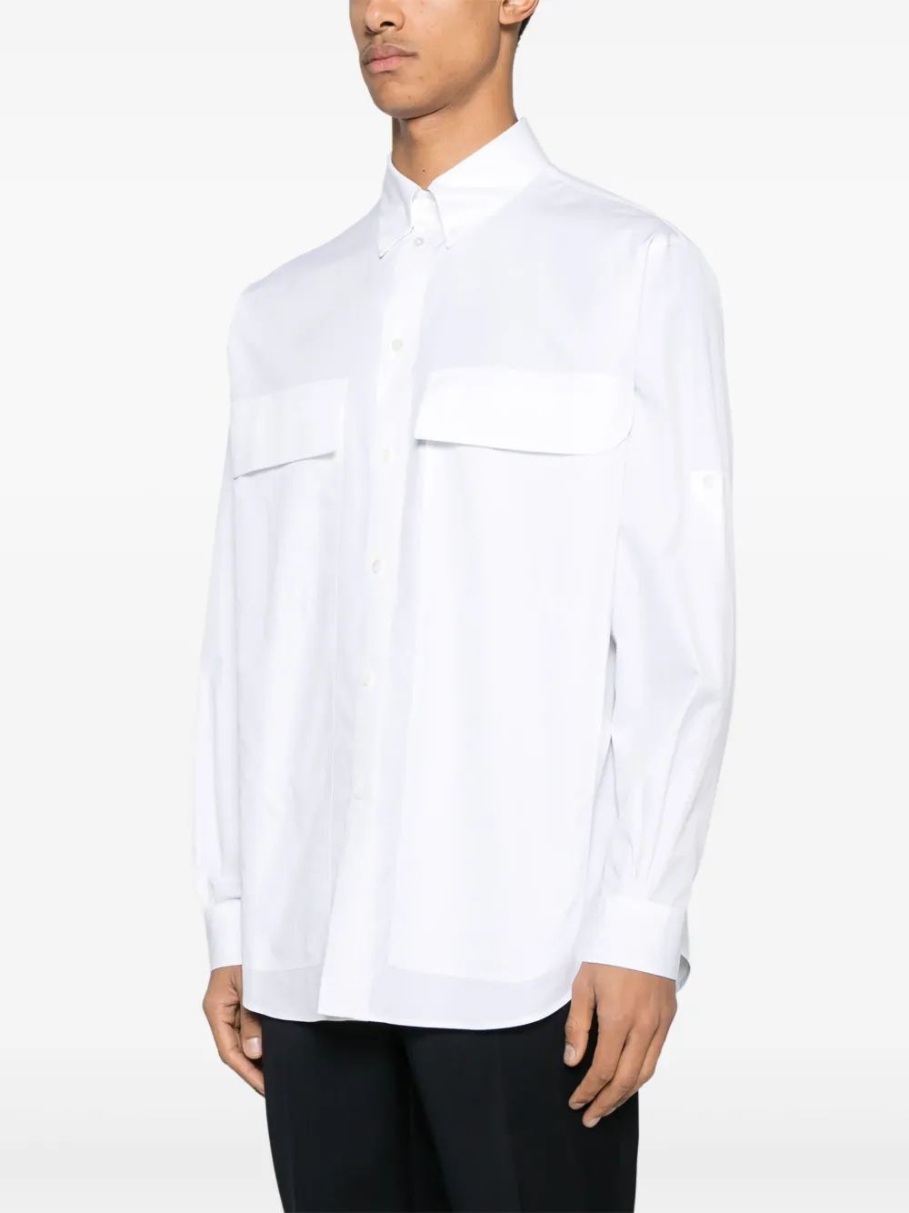 FENDI Classic Heavy Cotton Poplin Shirt for Men