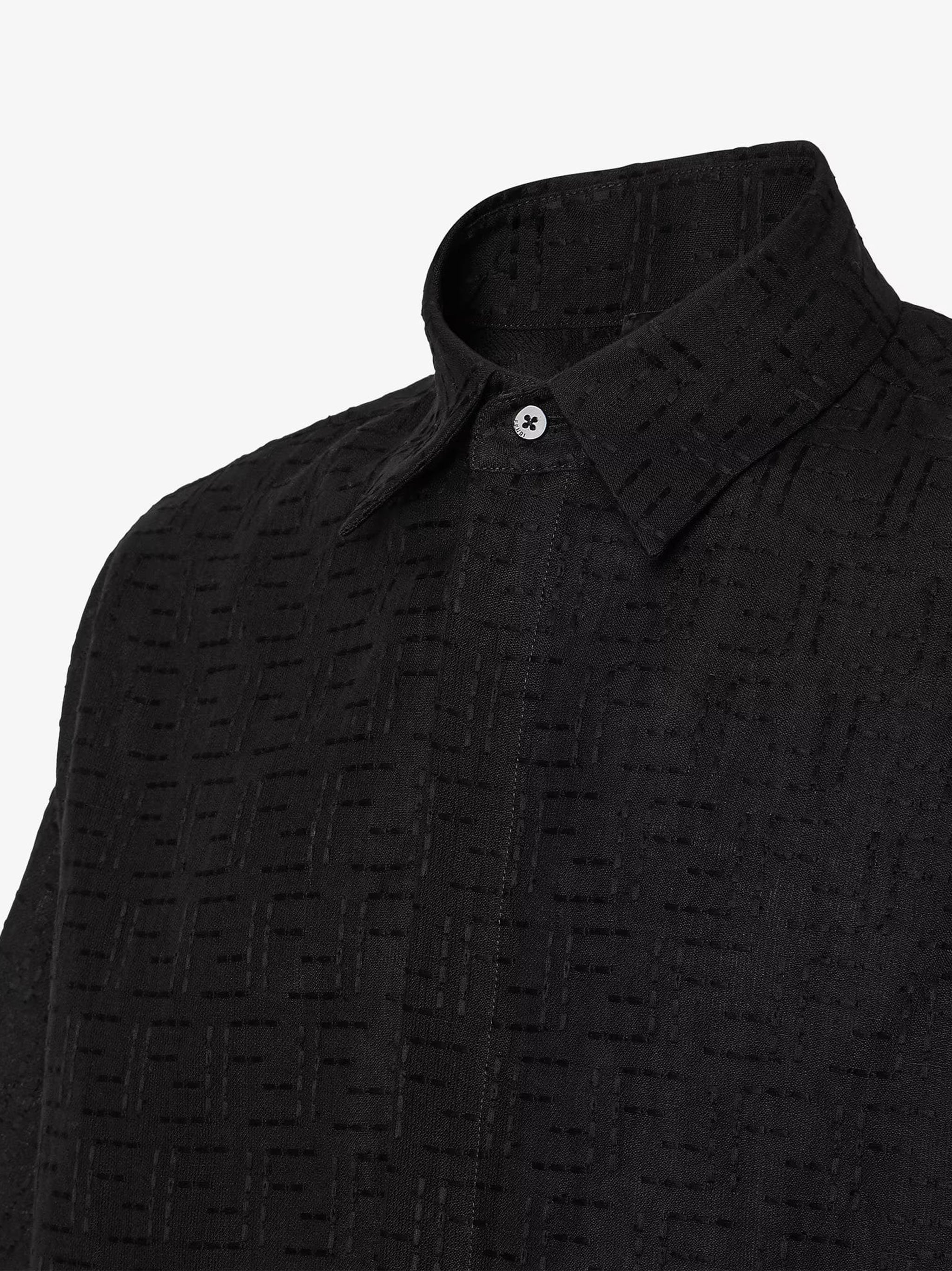 FENDI Oversized Short-Sleeved Slim Fit Shirt (Size 48)