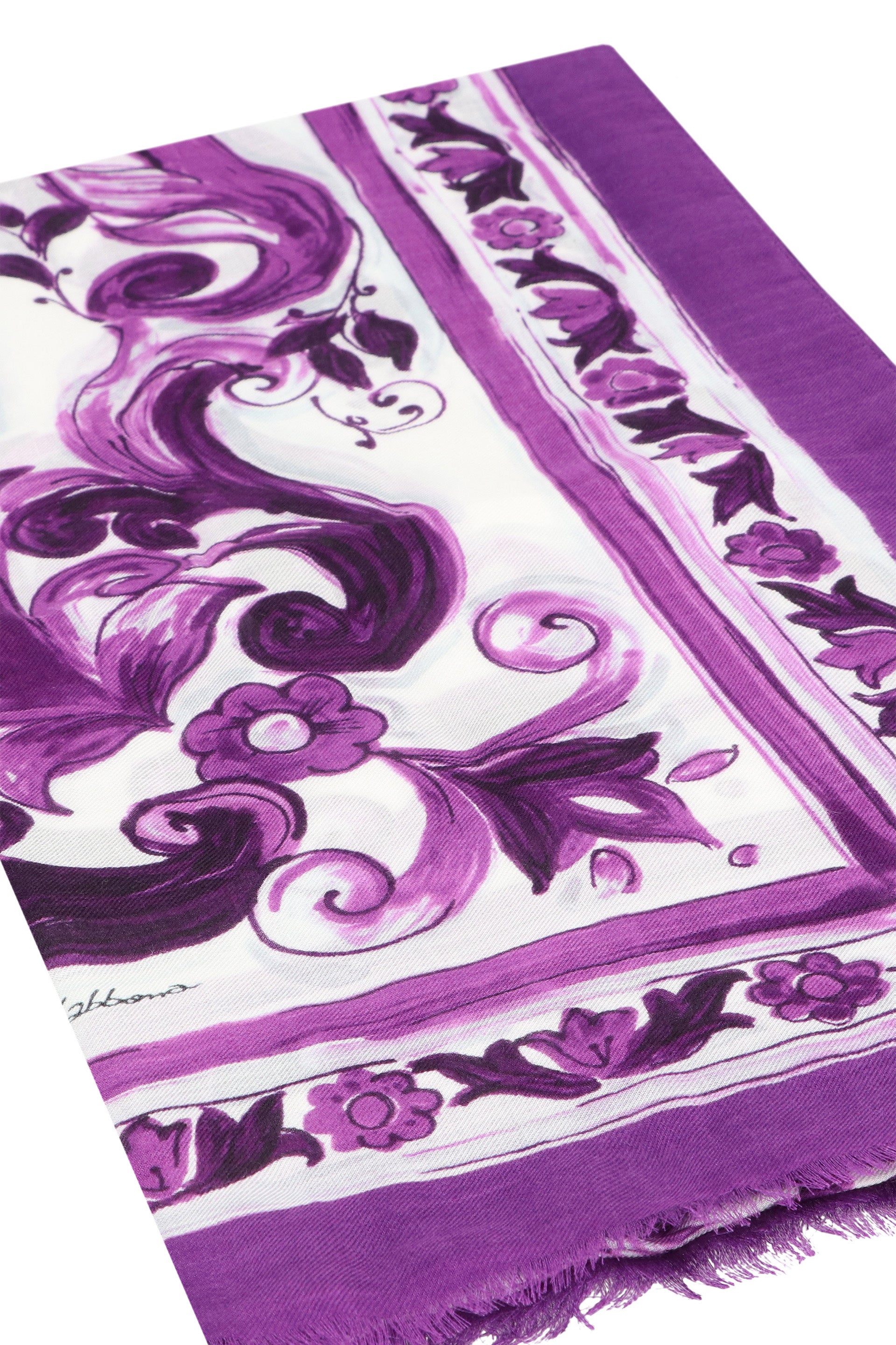 DOLCE & GABBANA Modal and Silk Blend Scarf - 135x200 cm