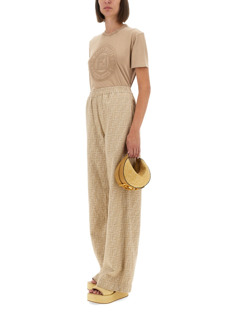 FENDI Logo T-Shirt for Women - Size S