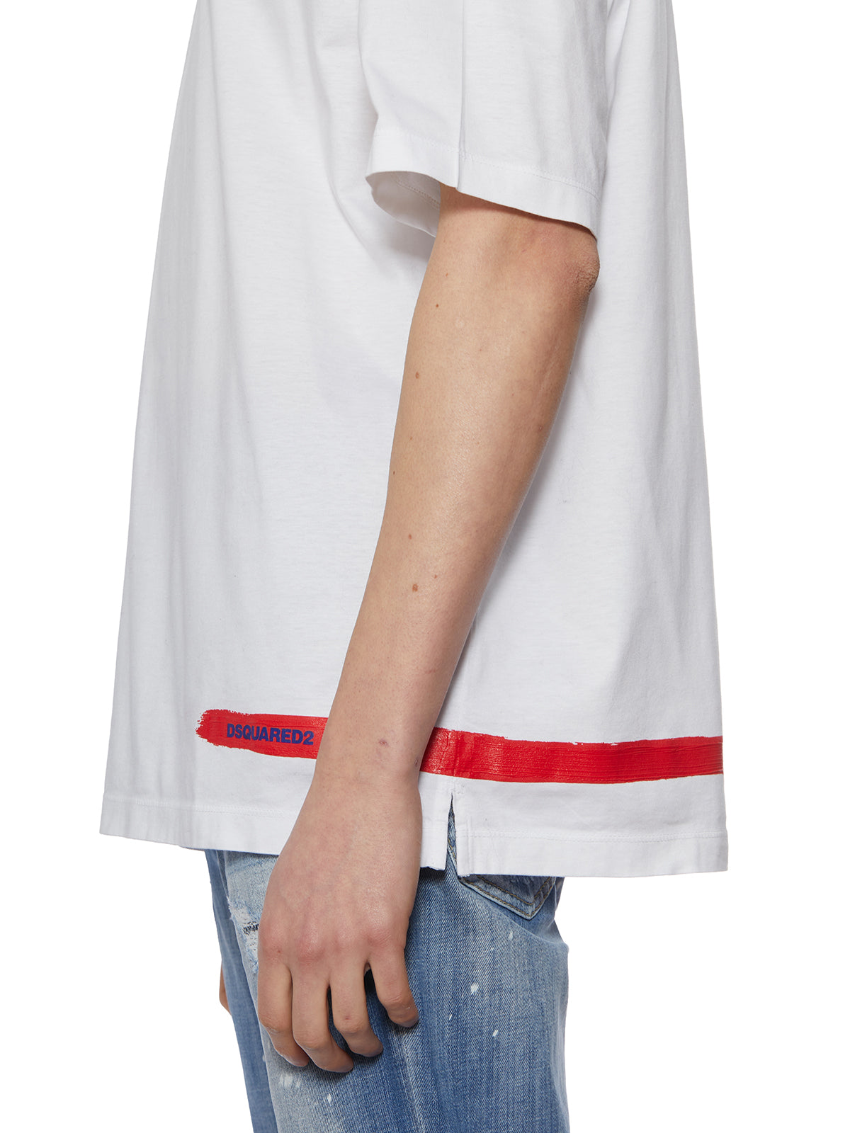 DSQUARED2 Men's Crew Neck Printed T-Shirt (Size M)