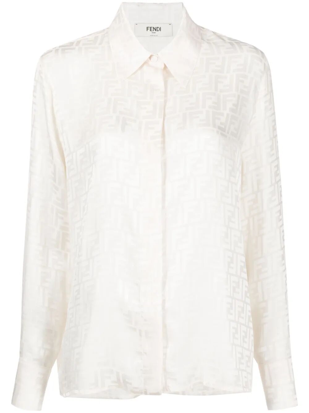 FENDI Oversized Silk Shirt for Women - SS26 Collection