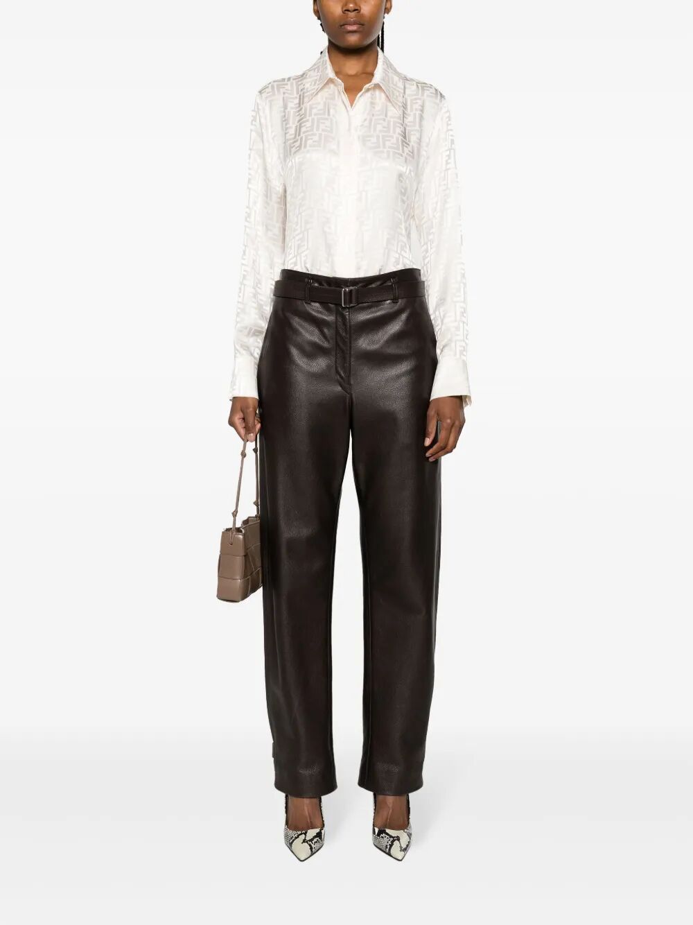 FENDI Oversized Silk Shirt for Women - SS26 Collection