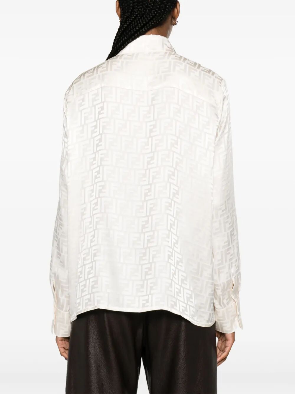 FENDI Oversized Silk Shirt for Women - SS26 Collection