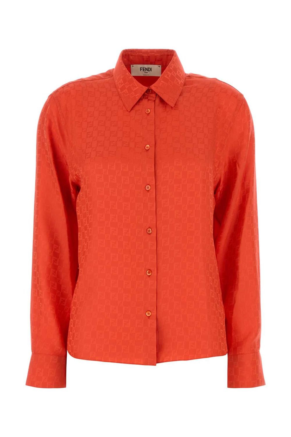 FENDI Jacquard Chess Print Shirt for Women