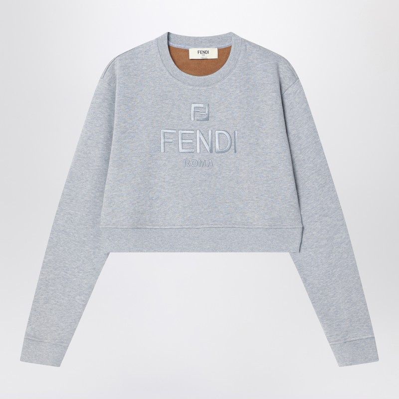 FENDI Mini Cropped Crewneck Sweatshirt